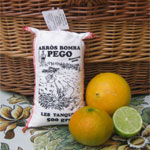 Fabric bag 1/2 Kg bomba rice les Tanques from natural park marjal Pego-Oliva.